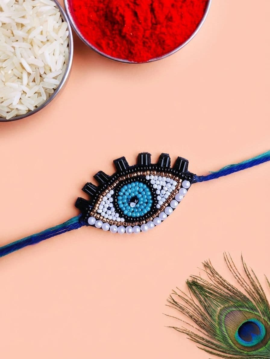Handmade Rakhi Wishes 2026: Bespoke Evil Eye Design for Best Brother